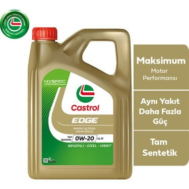 Motor Yağı 4LT 0W20 Castrol Edge Parteküllü